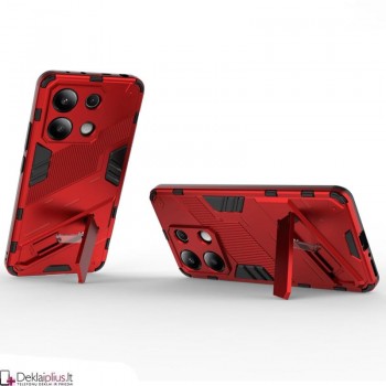 Smūgiams atsparus dėklas su kojele -raudonas (Xiaomi Redmi Note 13 Pro 5G/Poco X6 5G) Smūgiams atsparus dėklas su kojele -raudonas (Xiaomi Redmi Note 13 Pro 5G/Poco X6 5G)